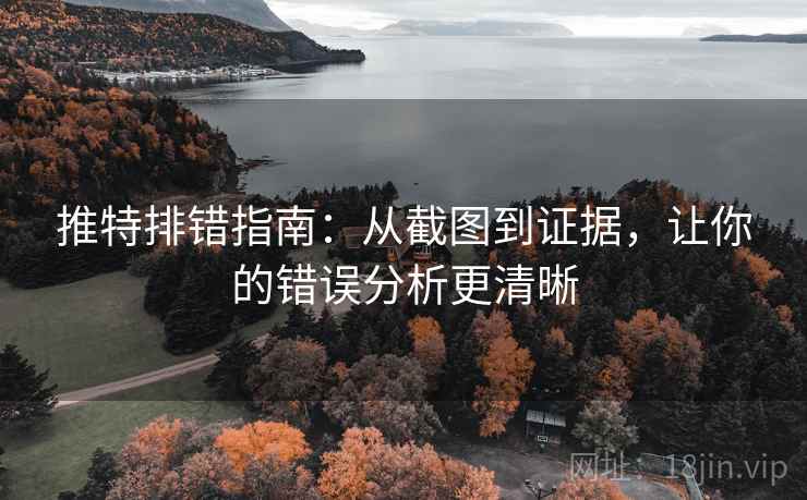 推特排错指南：从截图到证据，让你的错误分析更清晰